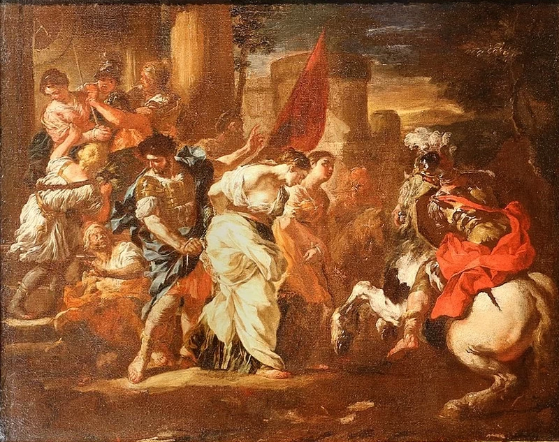 Sante Tecla, Archeleao e Susanna condotte al martirio